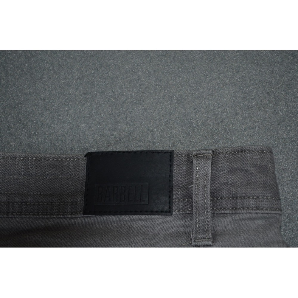 Barbell Apparel Jeans Mens 34x34 Gray Slim Athletic Fit Stretch Denim Cotton New - Picture 10 of 11